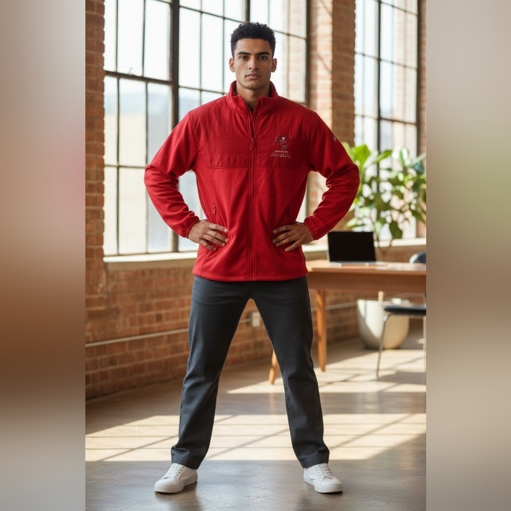 tampa bay buccaneers Dunbrooke Adults Size Large Full Zip  Football Jacket